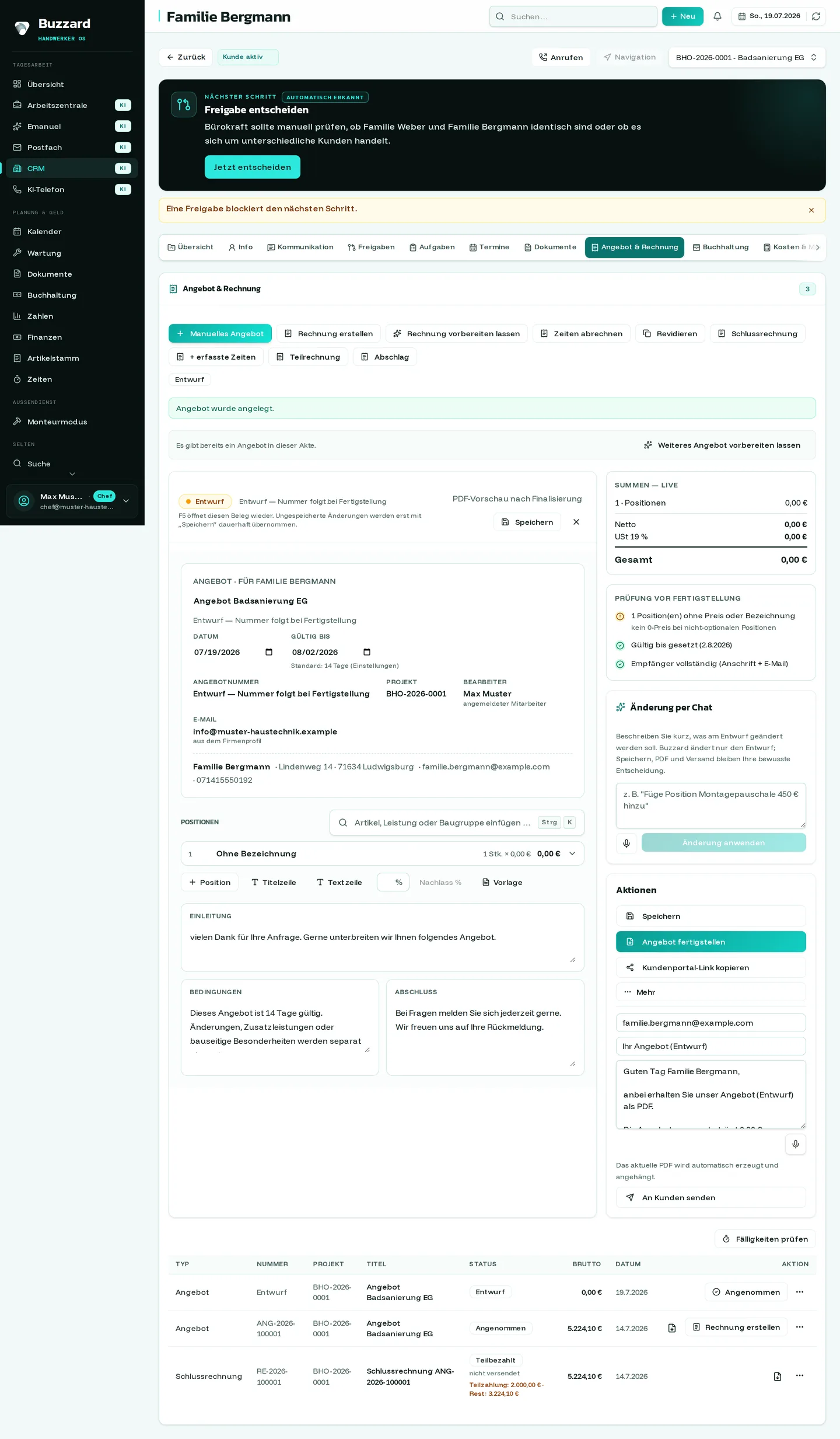 Buzzard: editor neu